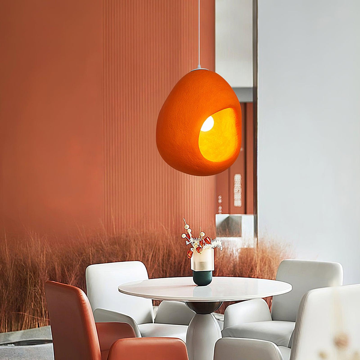 Ilcaryra Moderne hanglamp van kunststof in minimalistisch design