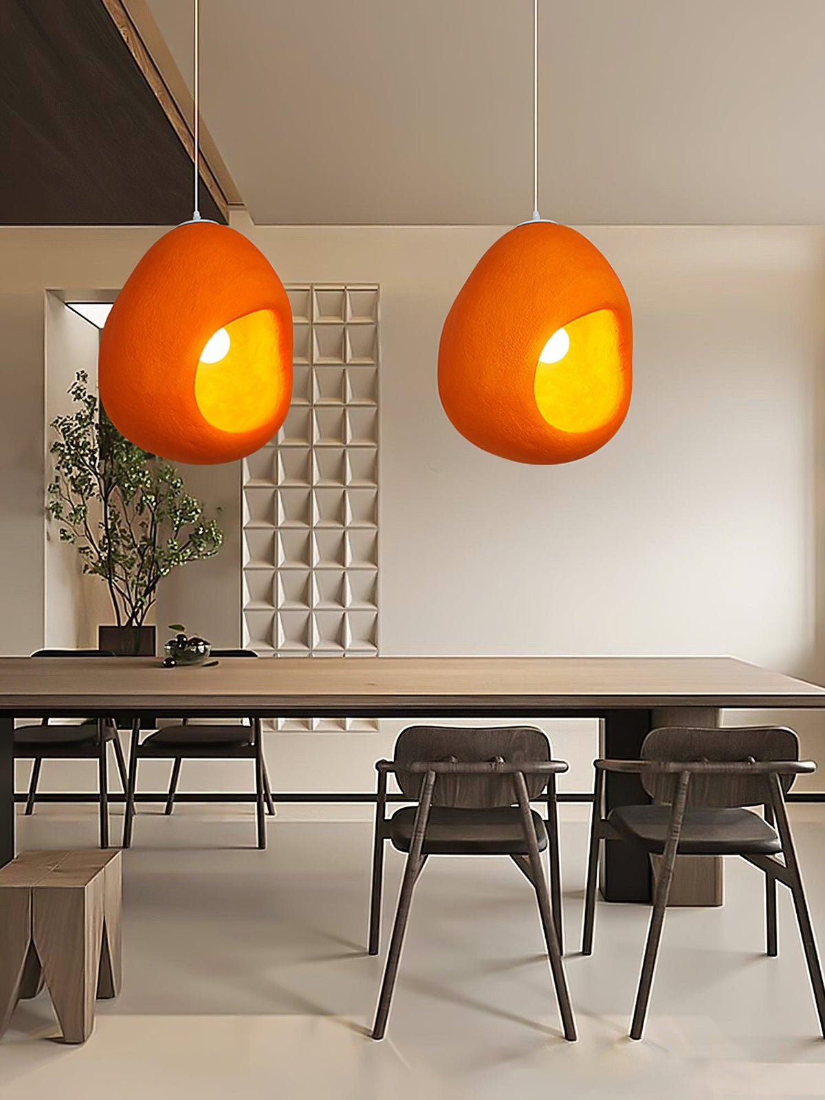 Ilcaryra Moderne hanglamp van kunststof in minimalistisch design
