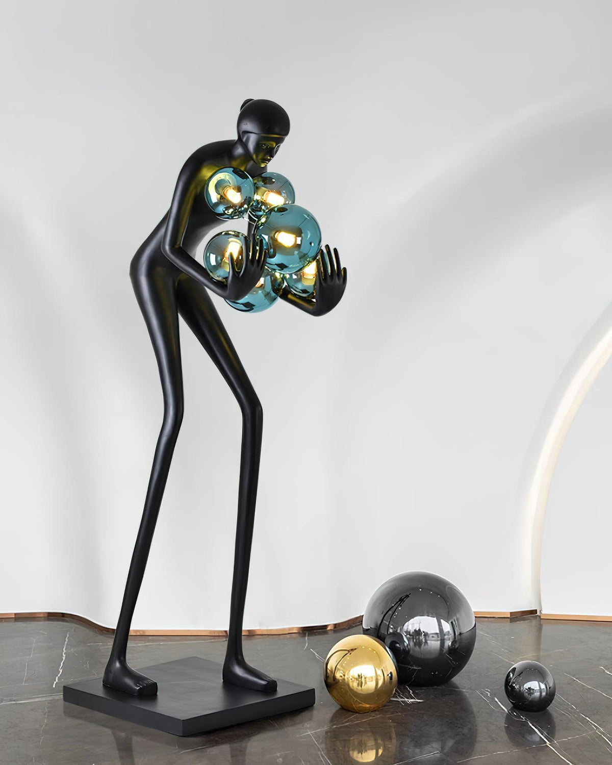 Cradle sculpturale vloerlamp