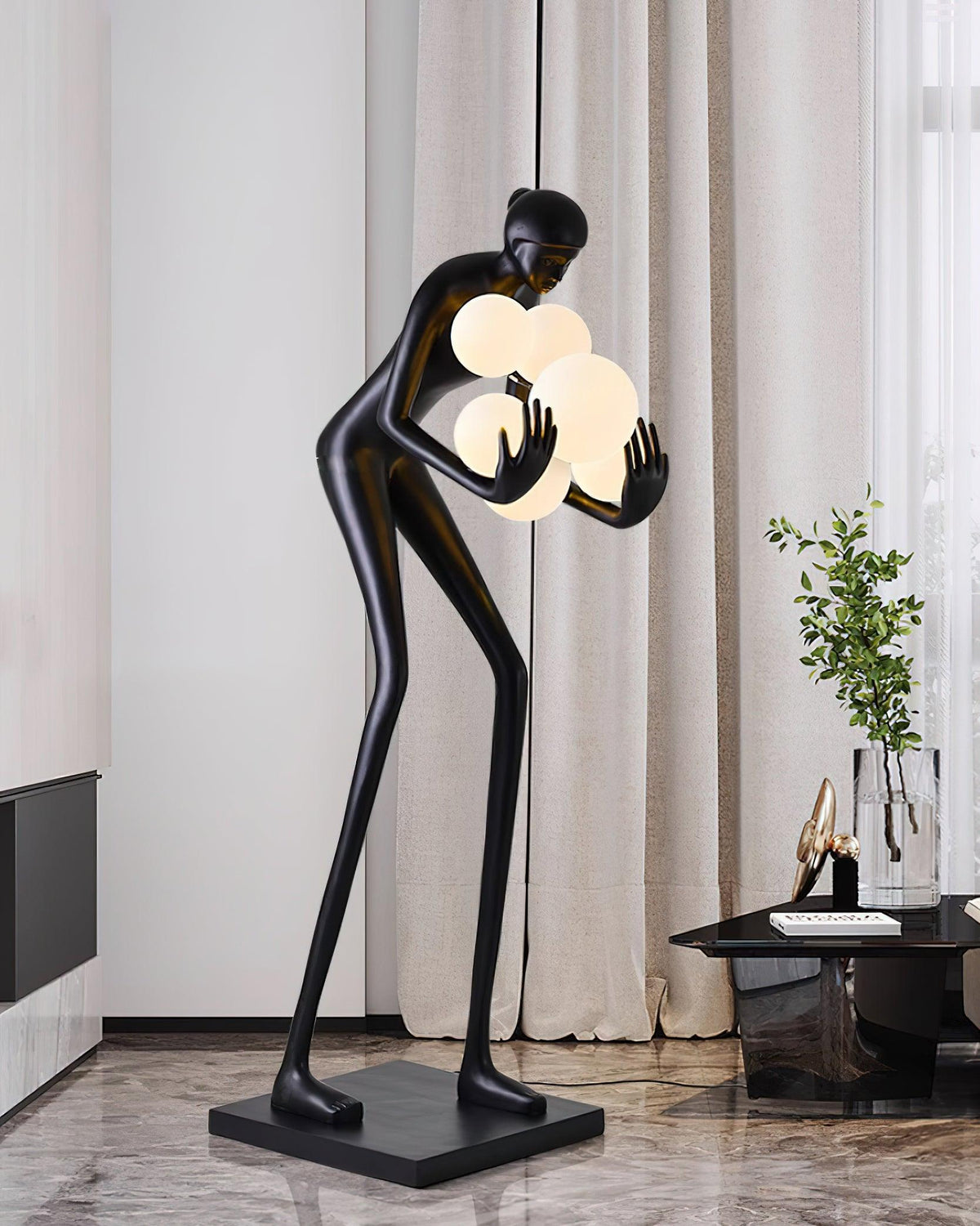 Cradle sculpturale vloerlamp