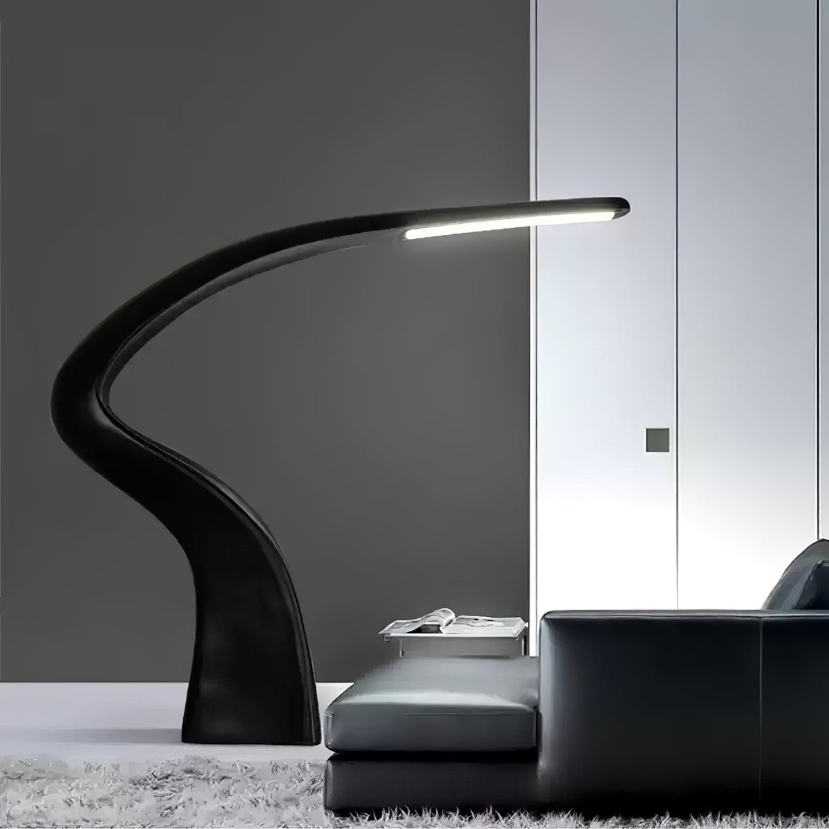 Fluten Zwart Moderne vloerlamp