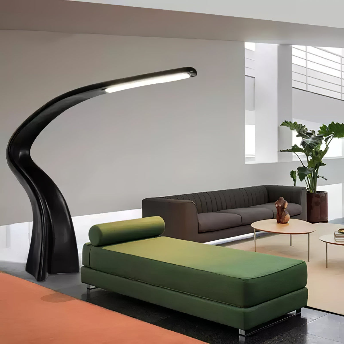 Fluten Zwart Moderne vloerlamp