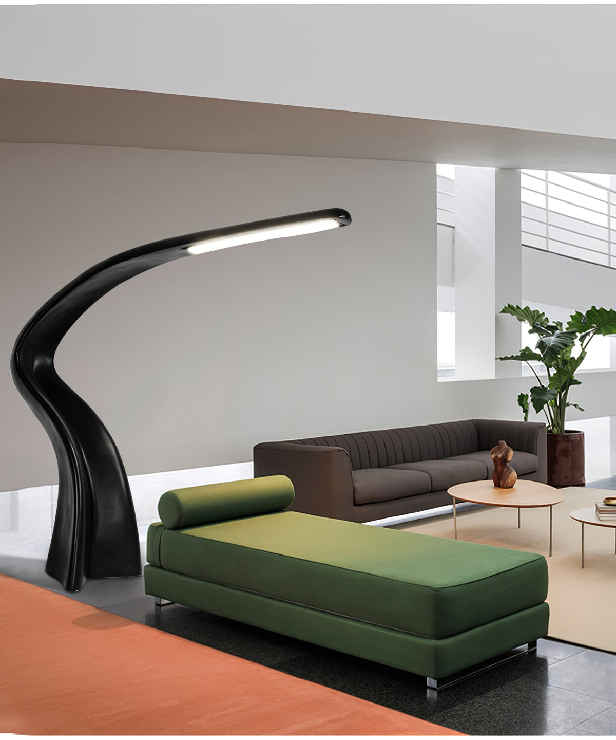 Fluten Zwart Moderne vloerlamp