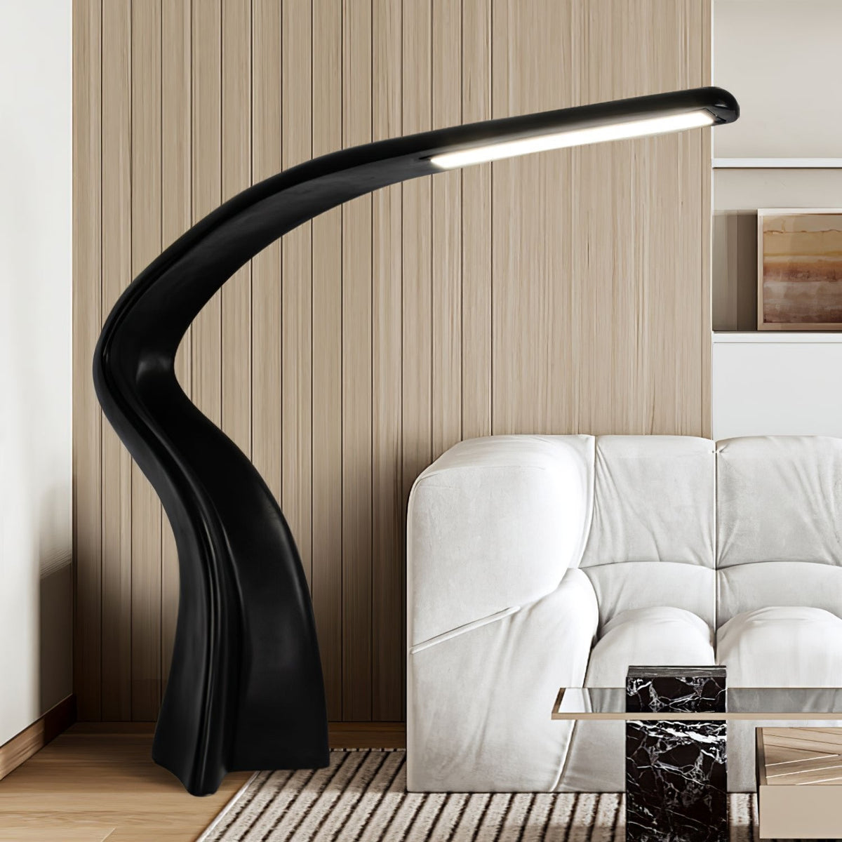 Fluten Zwart Moderne vloerlamp