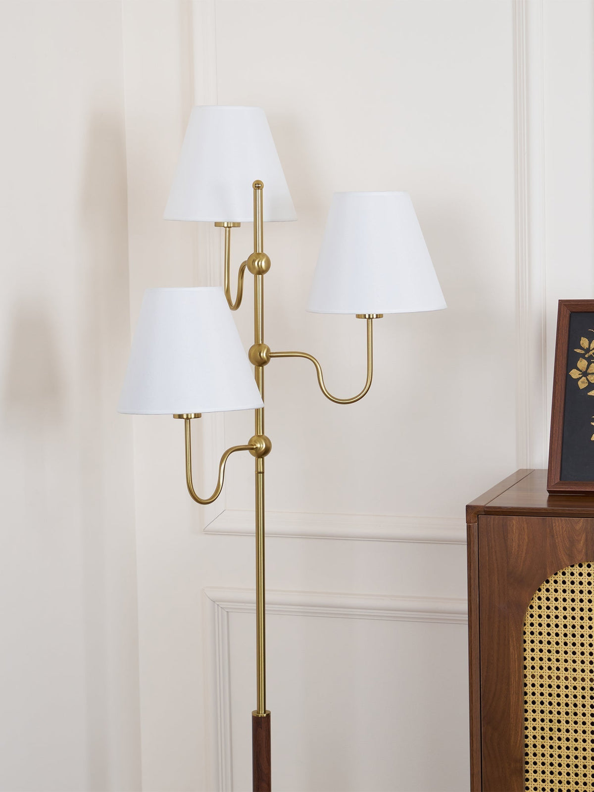 Vevenq vloerlamp met katoenen kap
