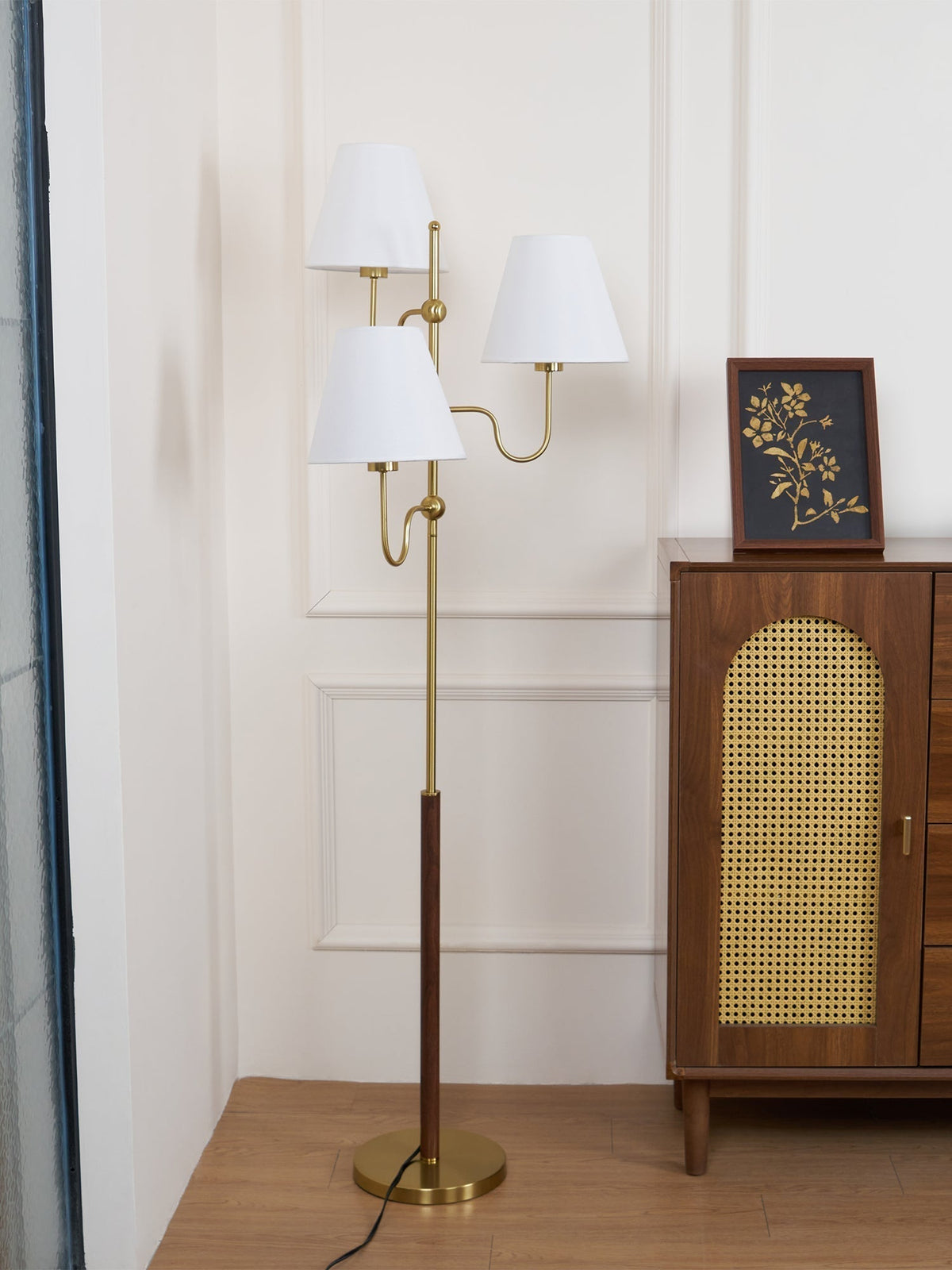 Vevenq vloerlamp met katoenen kap
