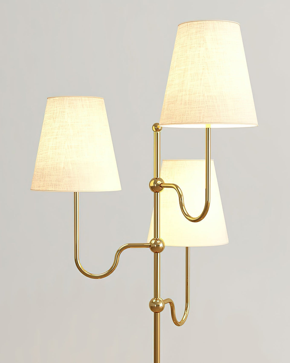 Vevenq vloerlamp met katoenen kap