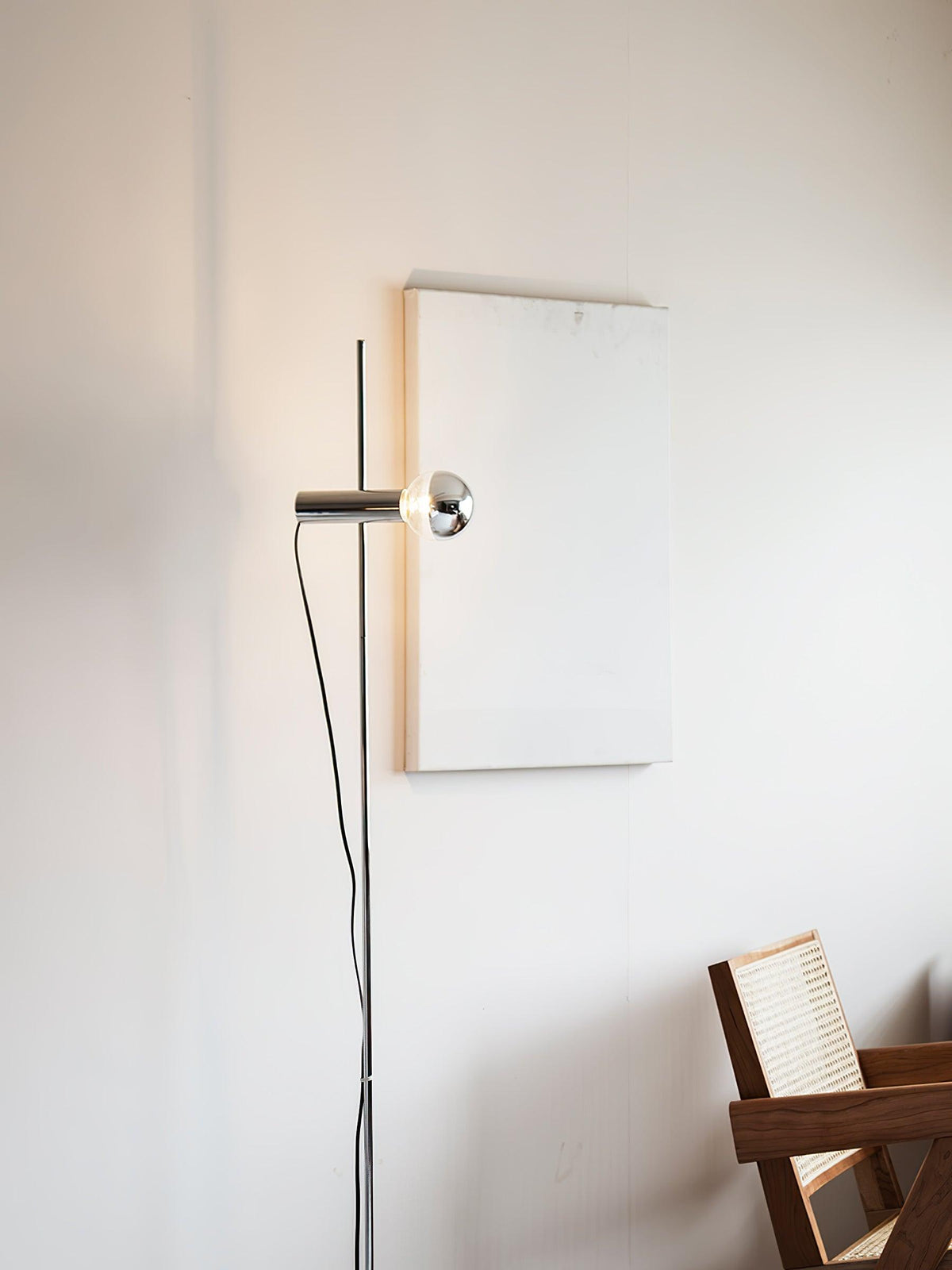 Orbital Industriële vloerlamp met marmeren voet
