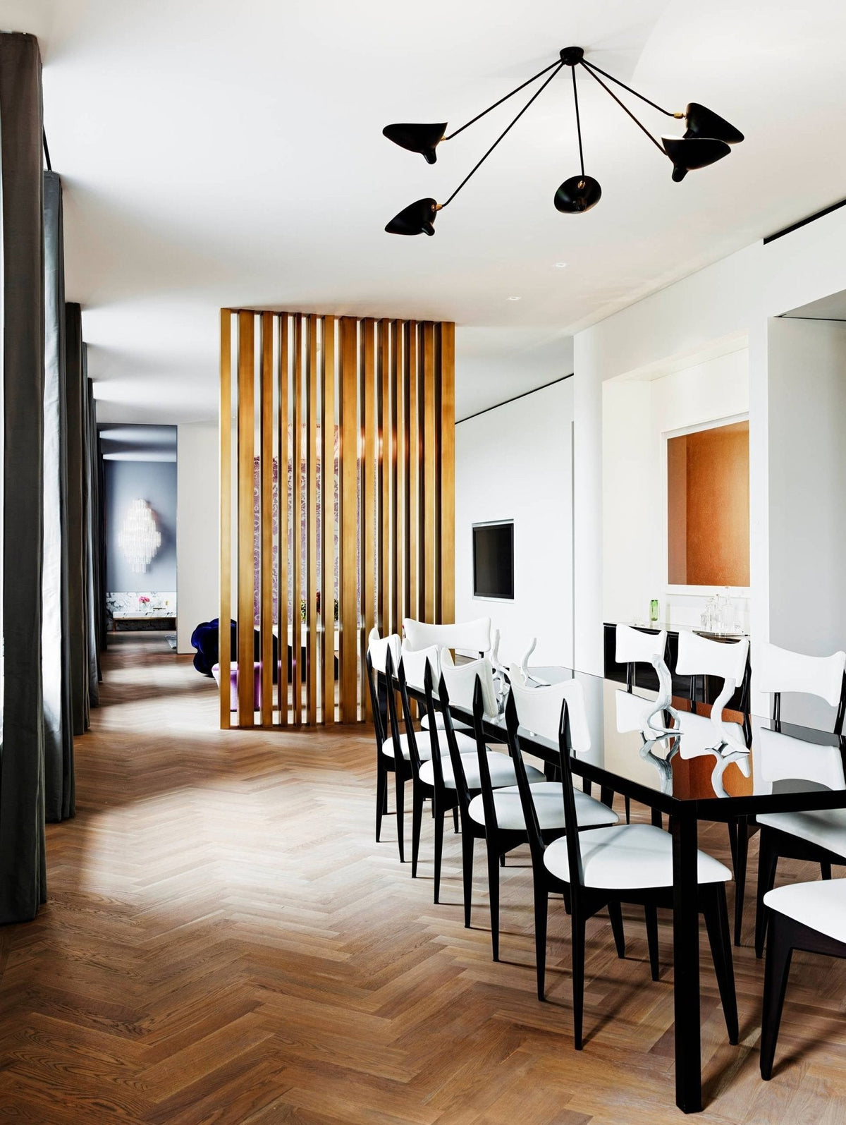 Elaoraine plafondlamp driearm zwart sculpturaal