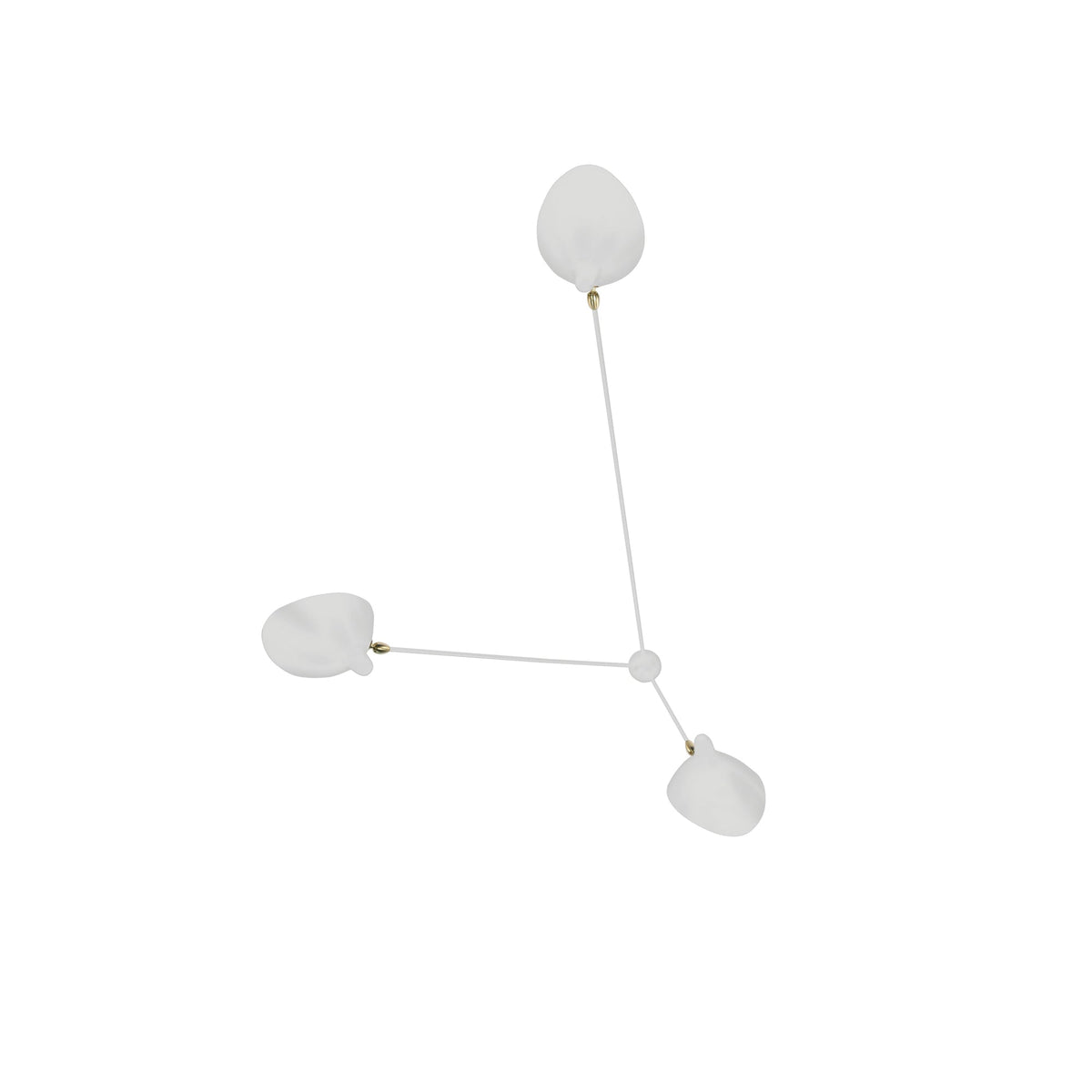 Elaoraine plafondlamp driearm zwart sculpturaal
