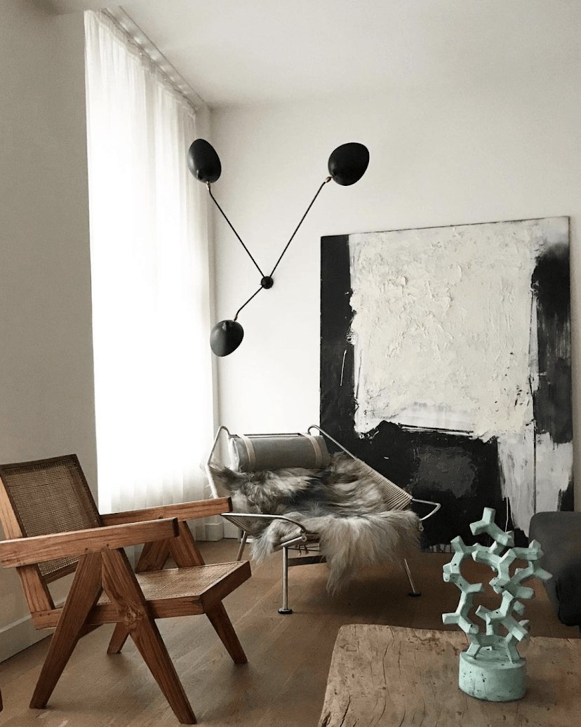 Elaoraine plafondlamp driearm zwart sculpturaal
