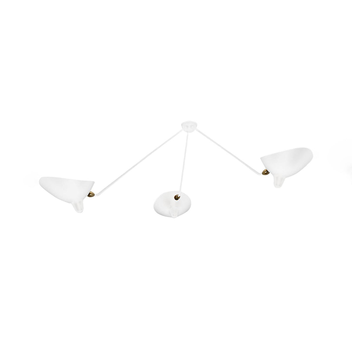 Elaoraine plafondlamp driearm zwart sculpturaal