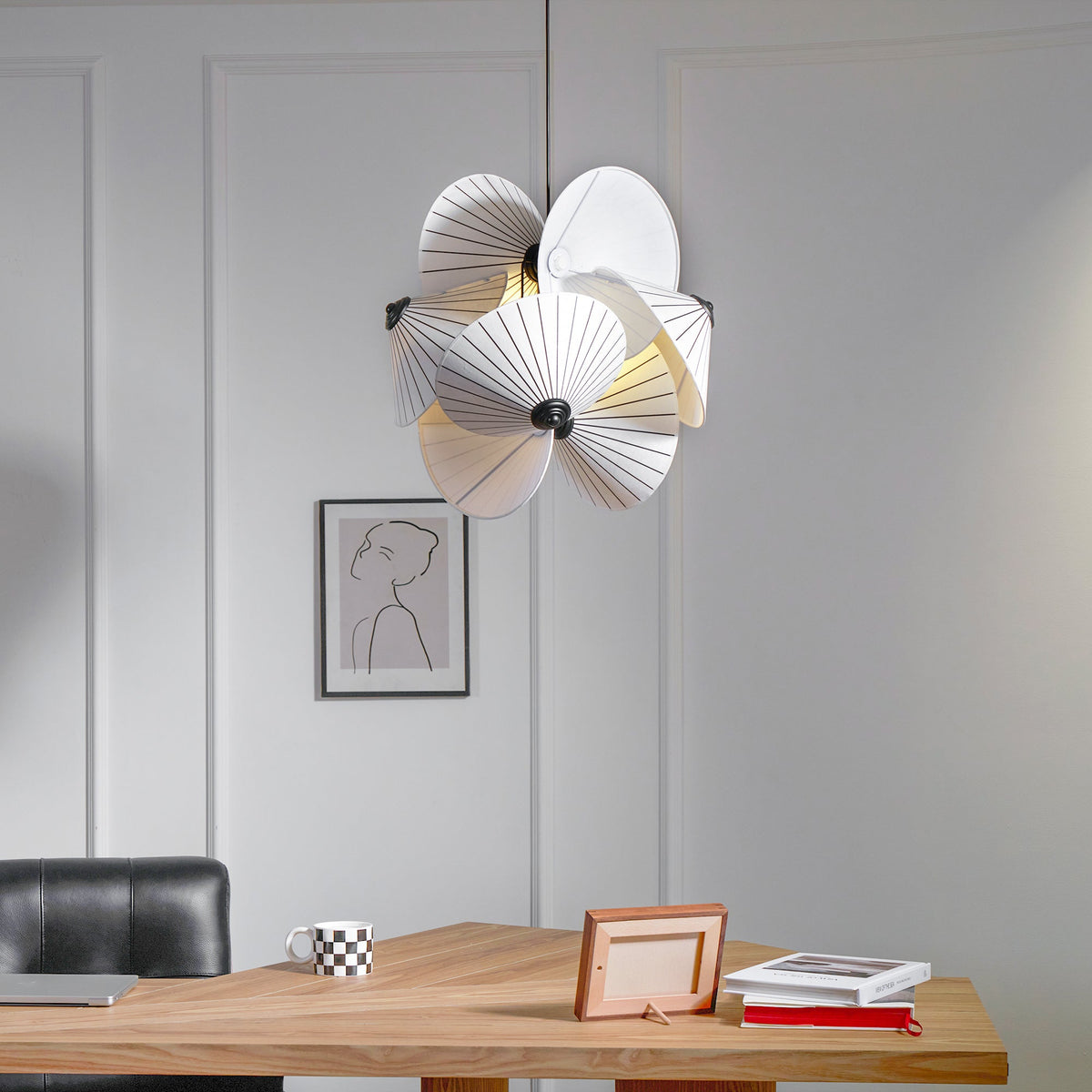 Florielle stoffen hanglamp