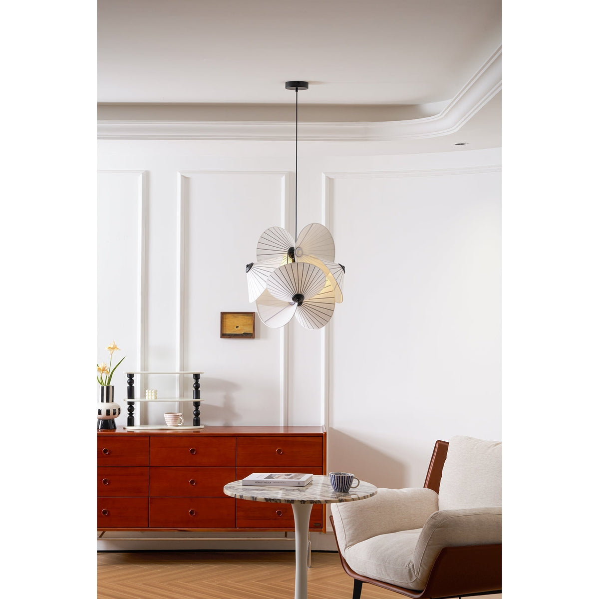 Florielle stoffen hanglamp