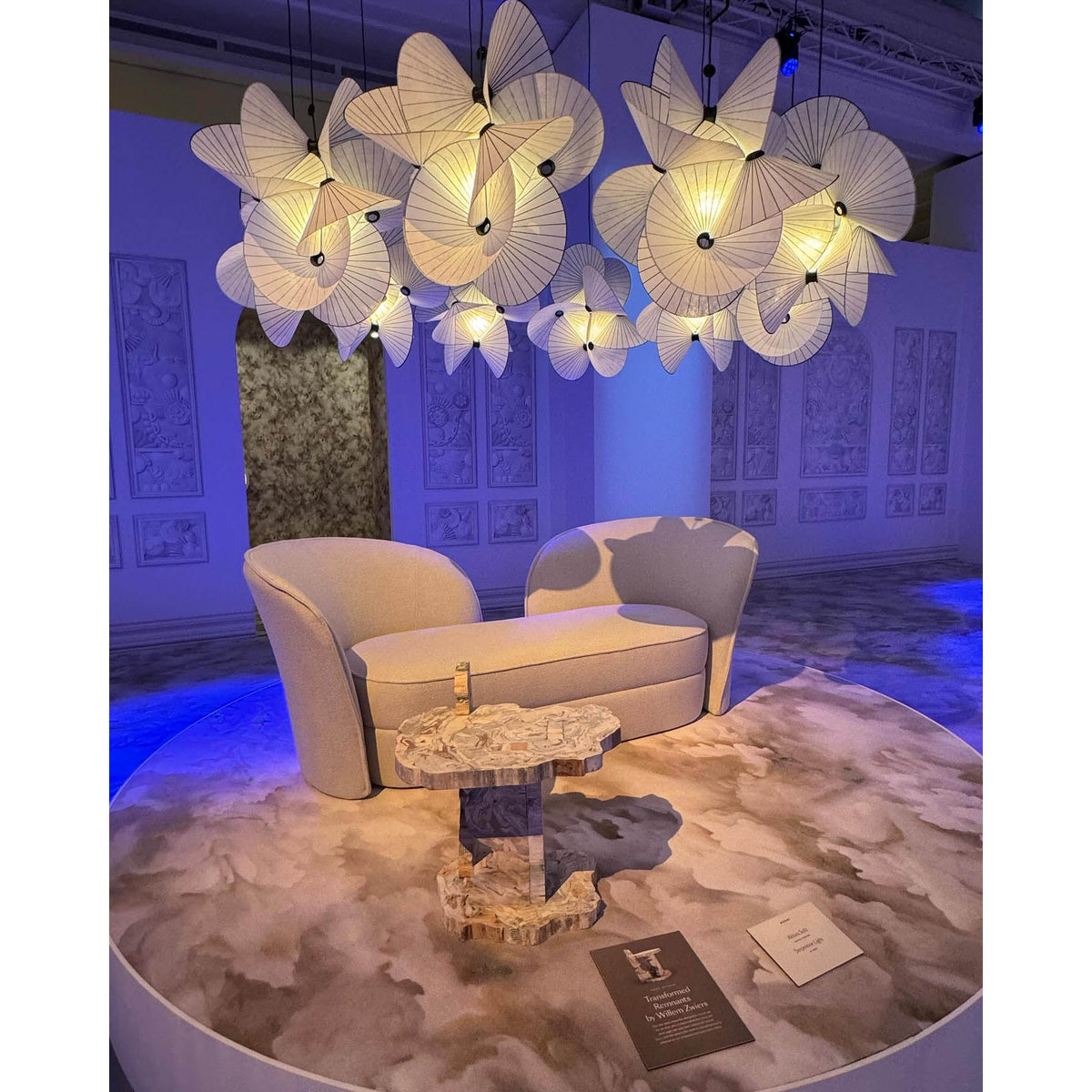 Florielle stoffen hanglamp