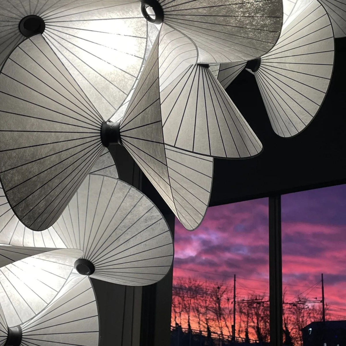 Florielle stoffen hanglamp