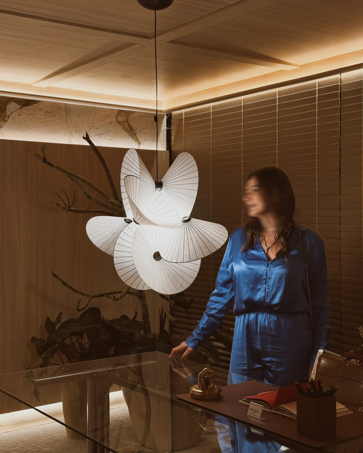 Florielle stoffen hanglamp