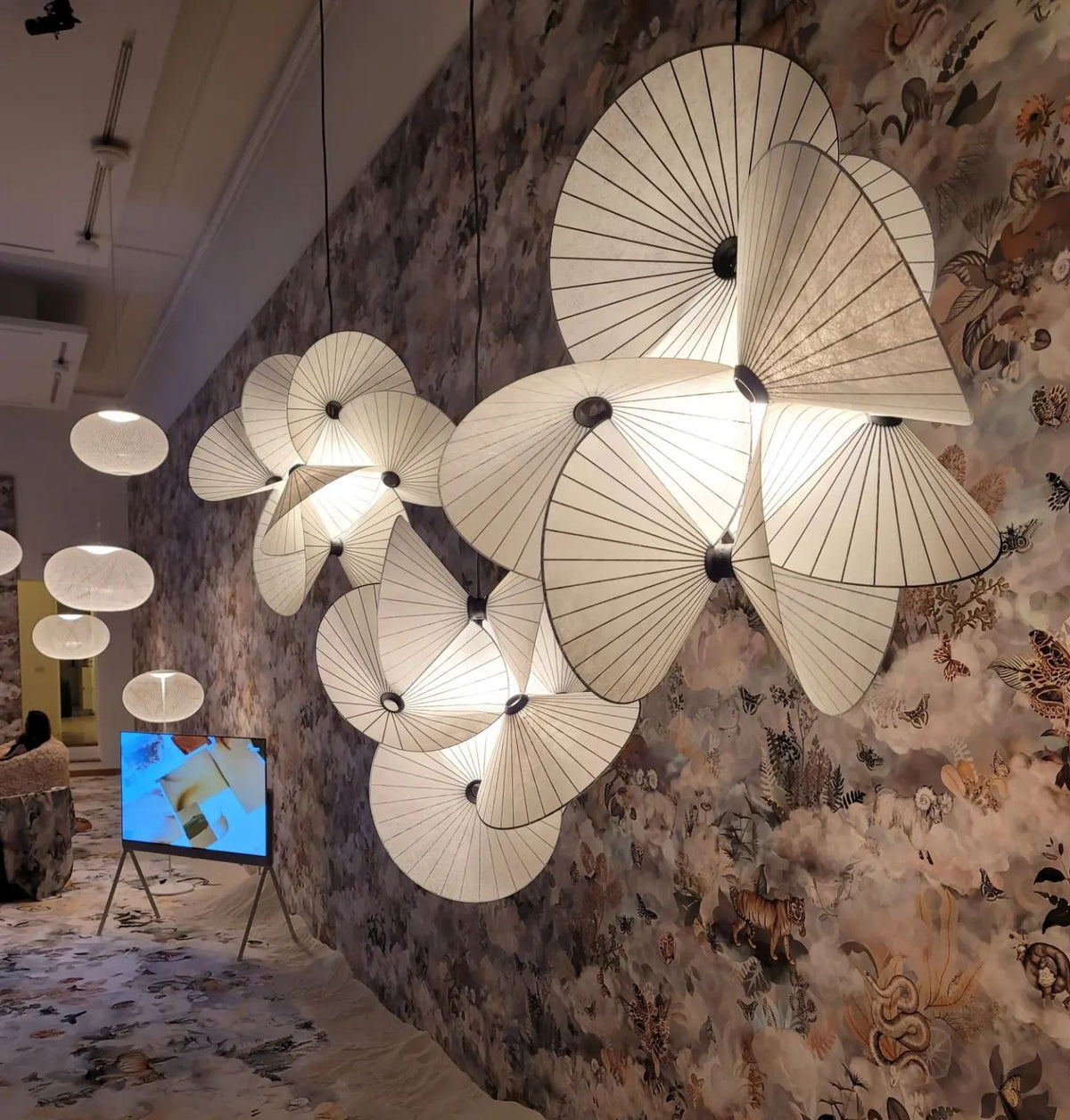 Florielle stoffen hanglamp