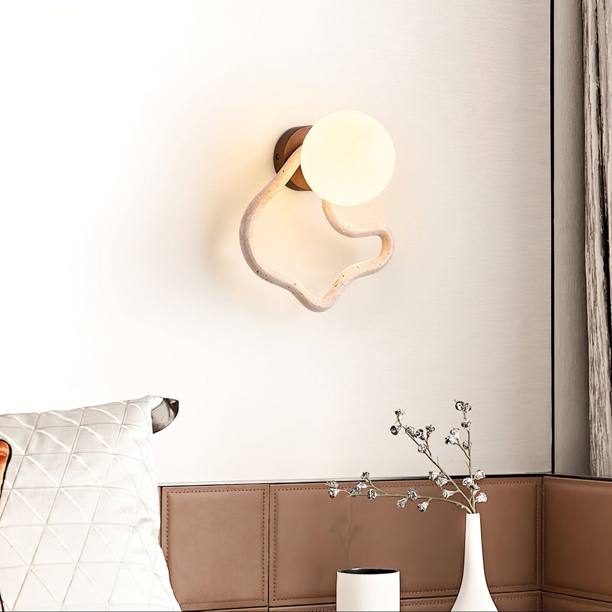 Cindor travertin wandlamp