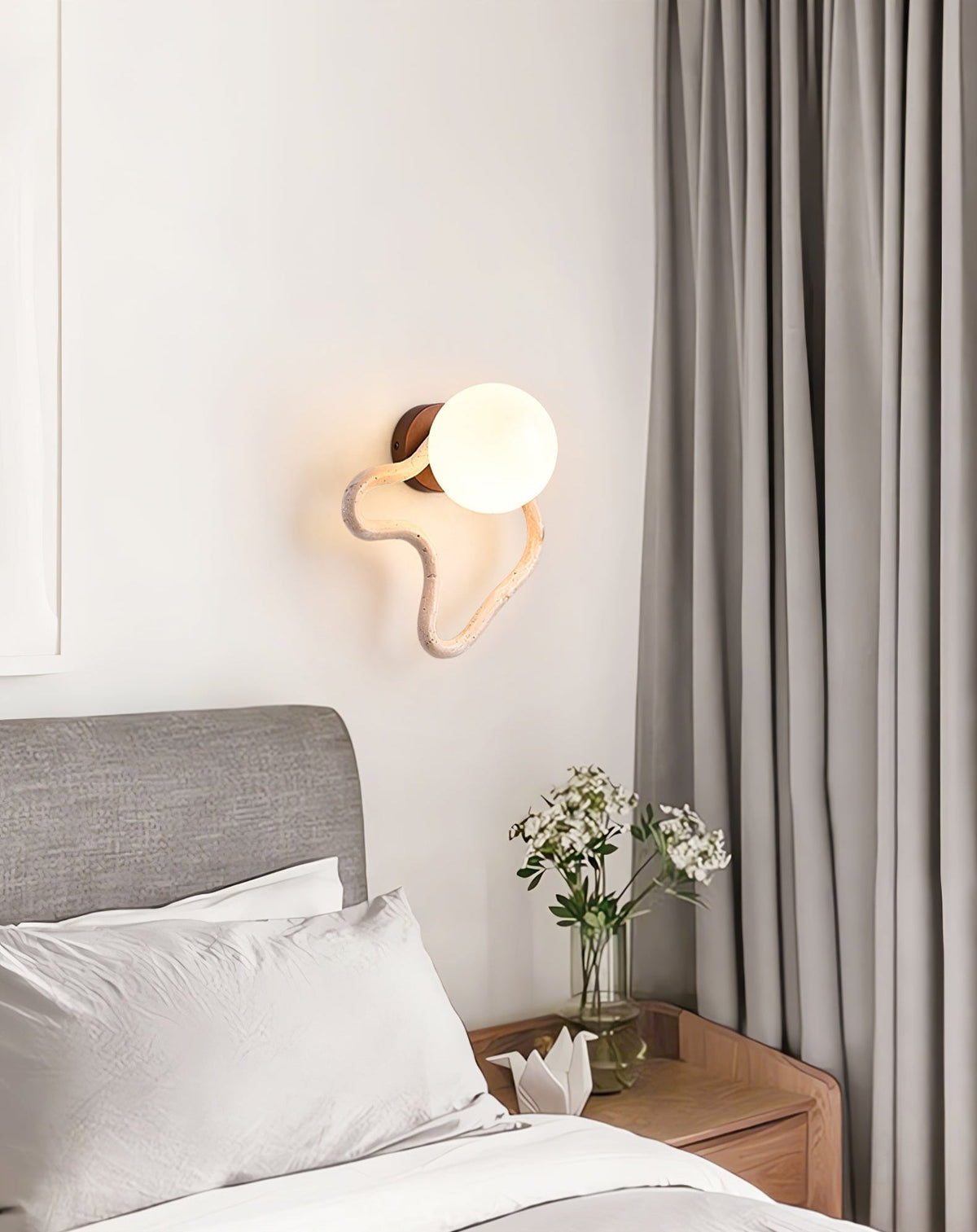 Cindor travertin wandlamp