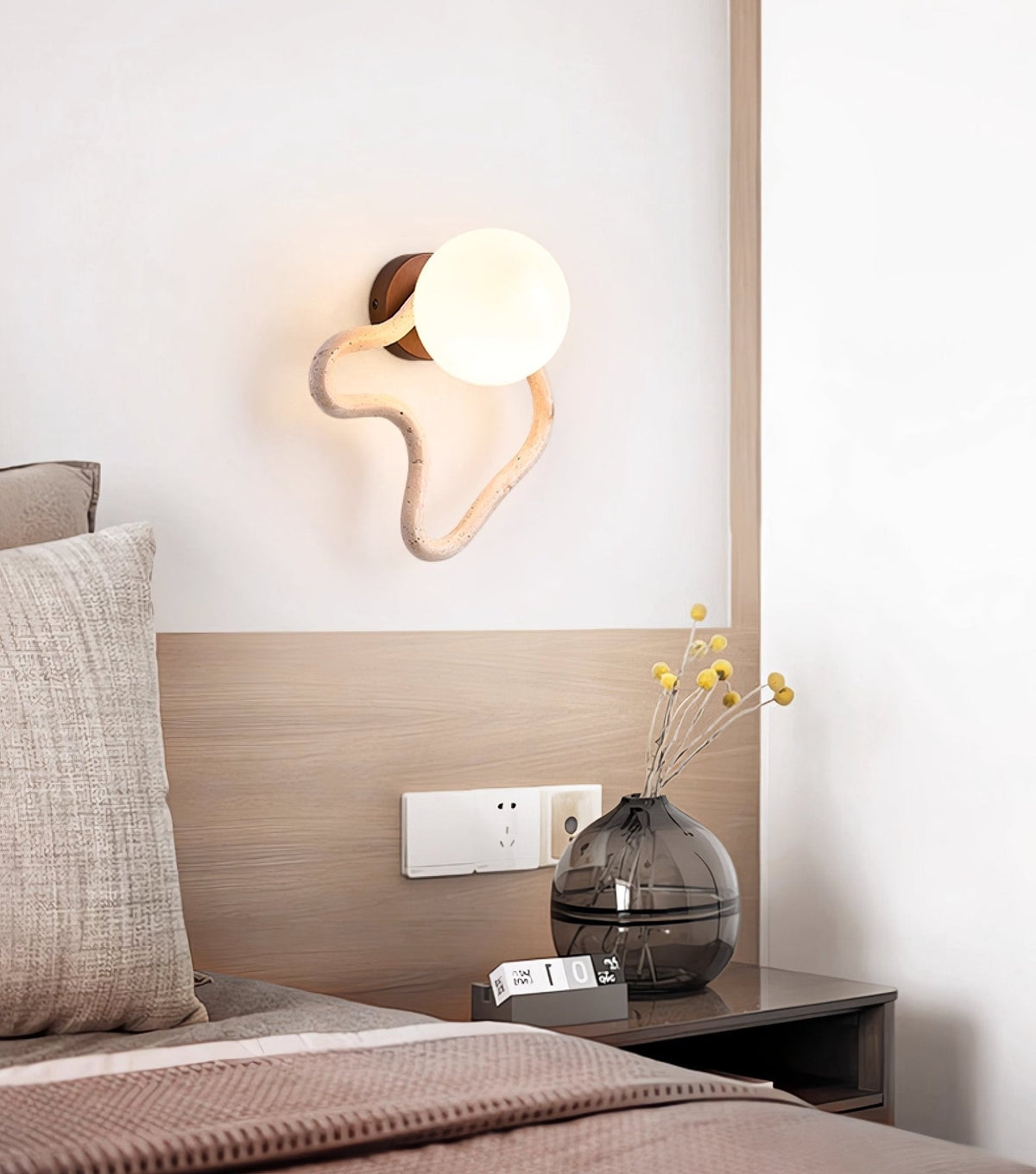 Cindor travertin wandlamp