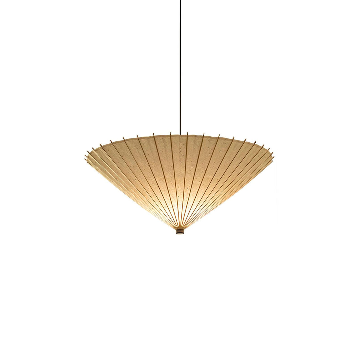 Nirixel hanglamp papierparasol geplooide eetkamer