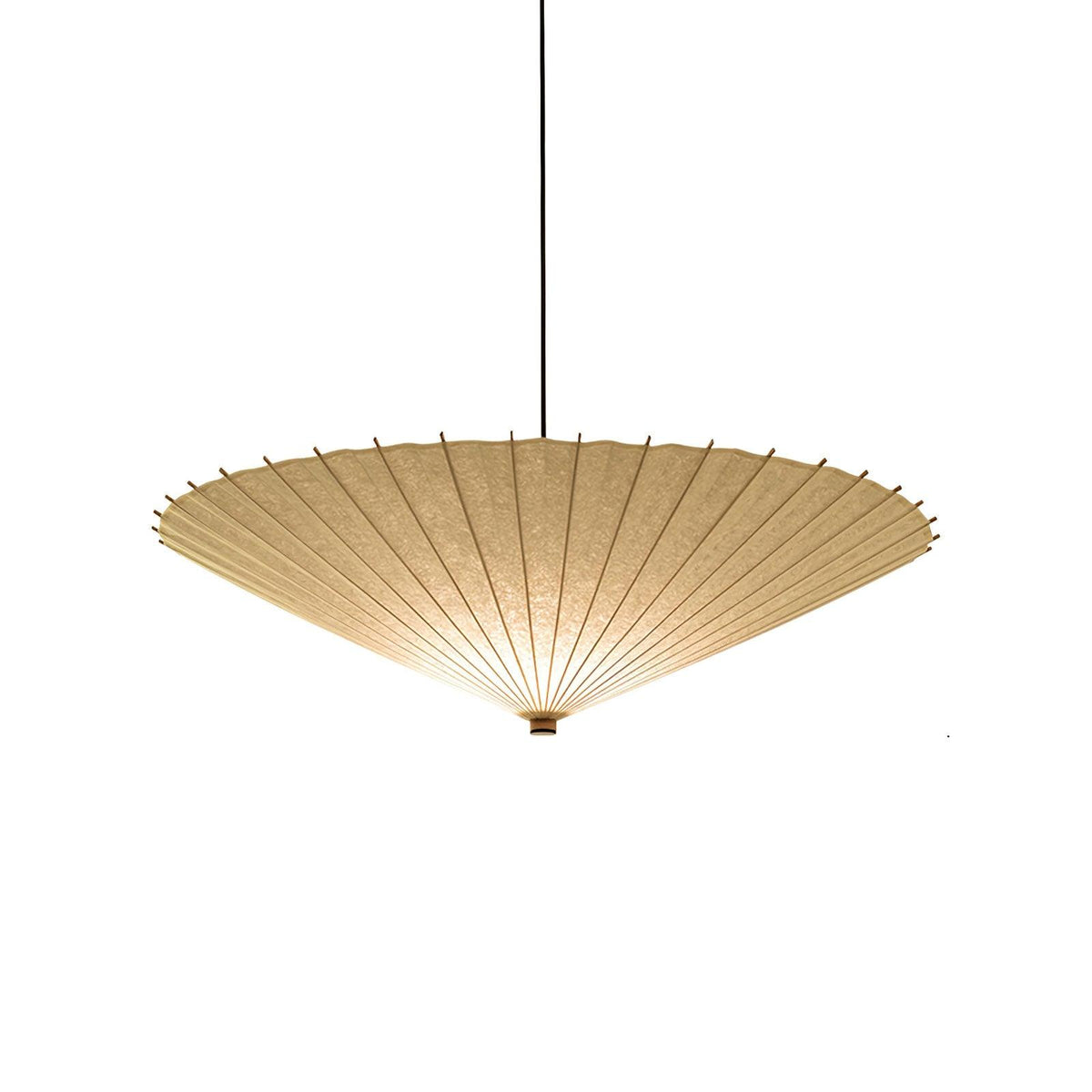Nirixel hanglamp papierparasol geplooide eetkamer
