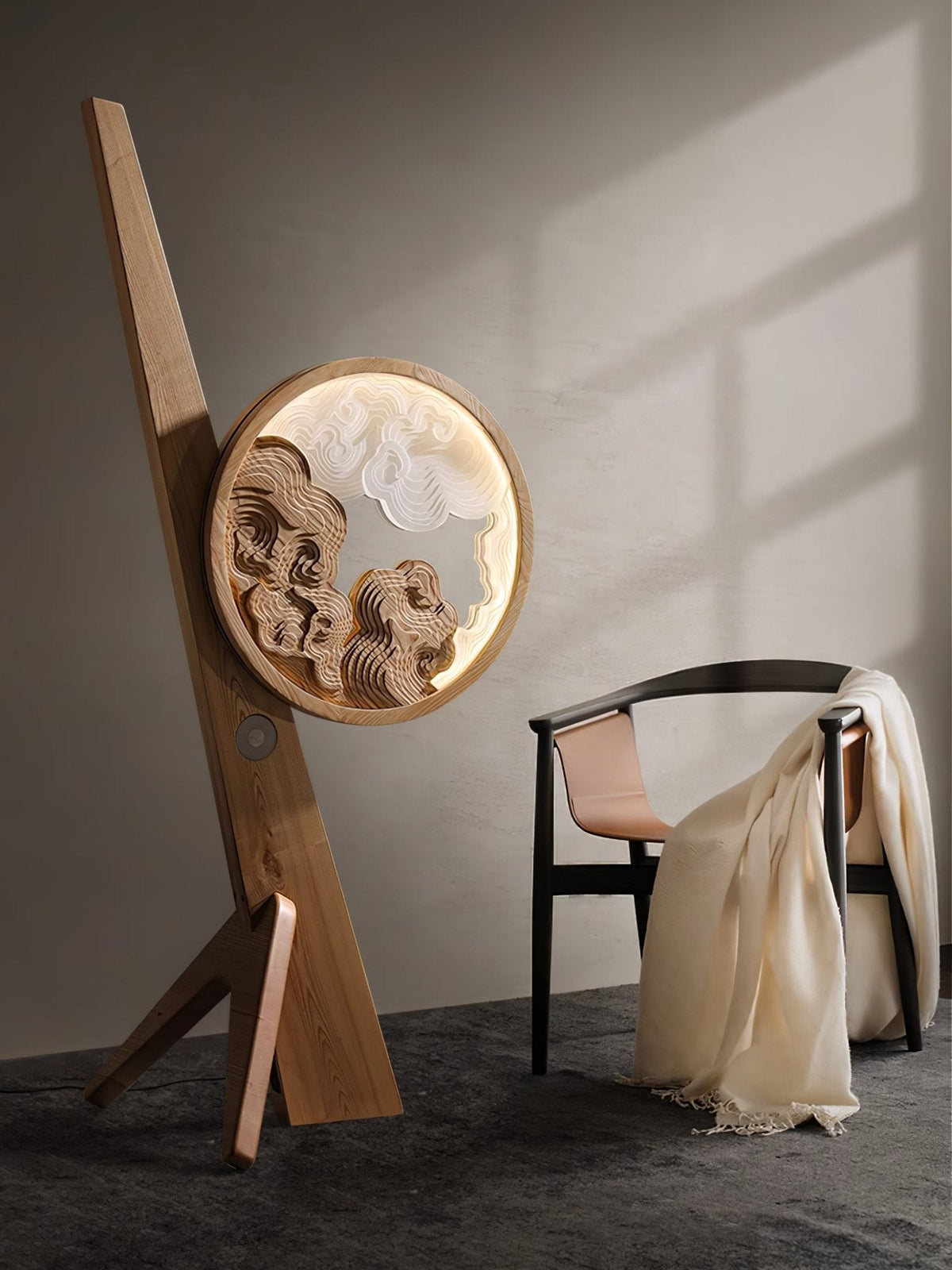 Cunoreth Rustic Houten tafellamp