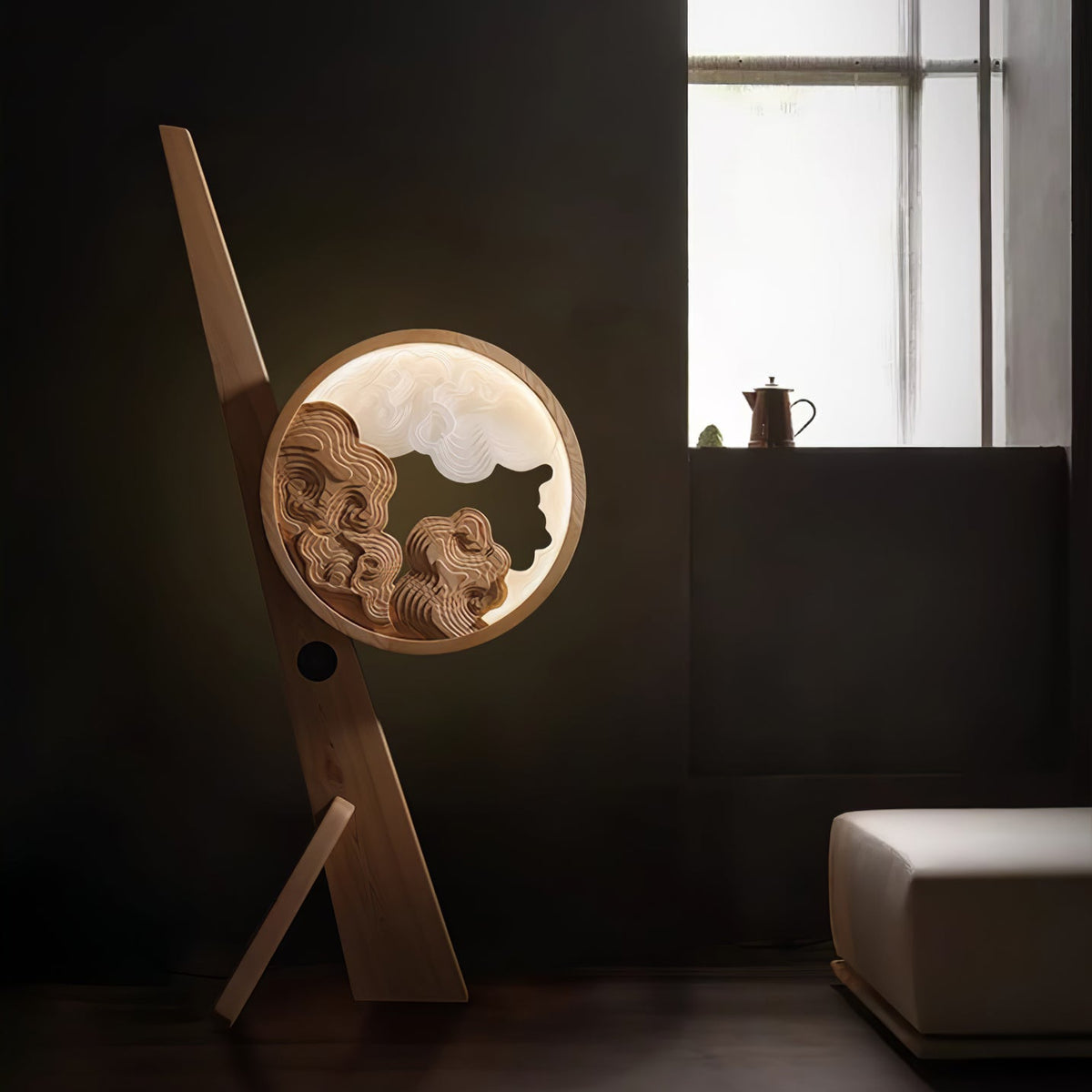 Cunoreth Rustic Houten tafellamp