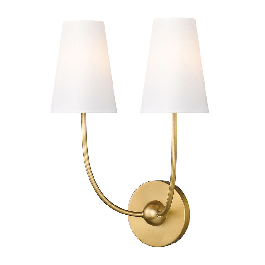 Miriviella wandlamp met stoffen kap