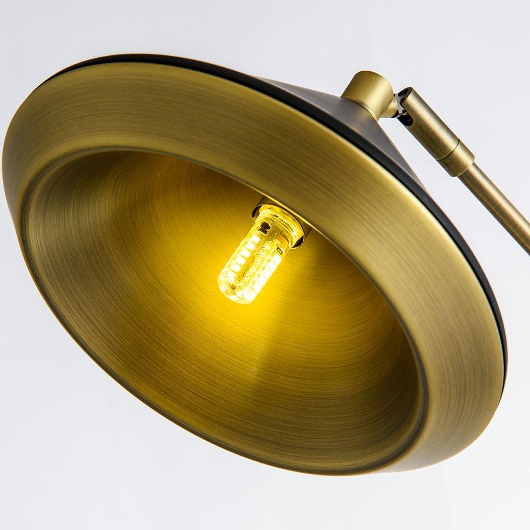 Mylirir Art Deco messing vloerlamp
