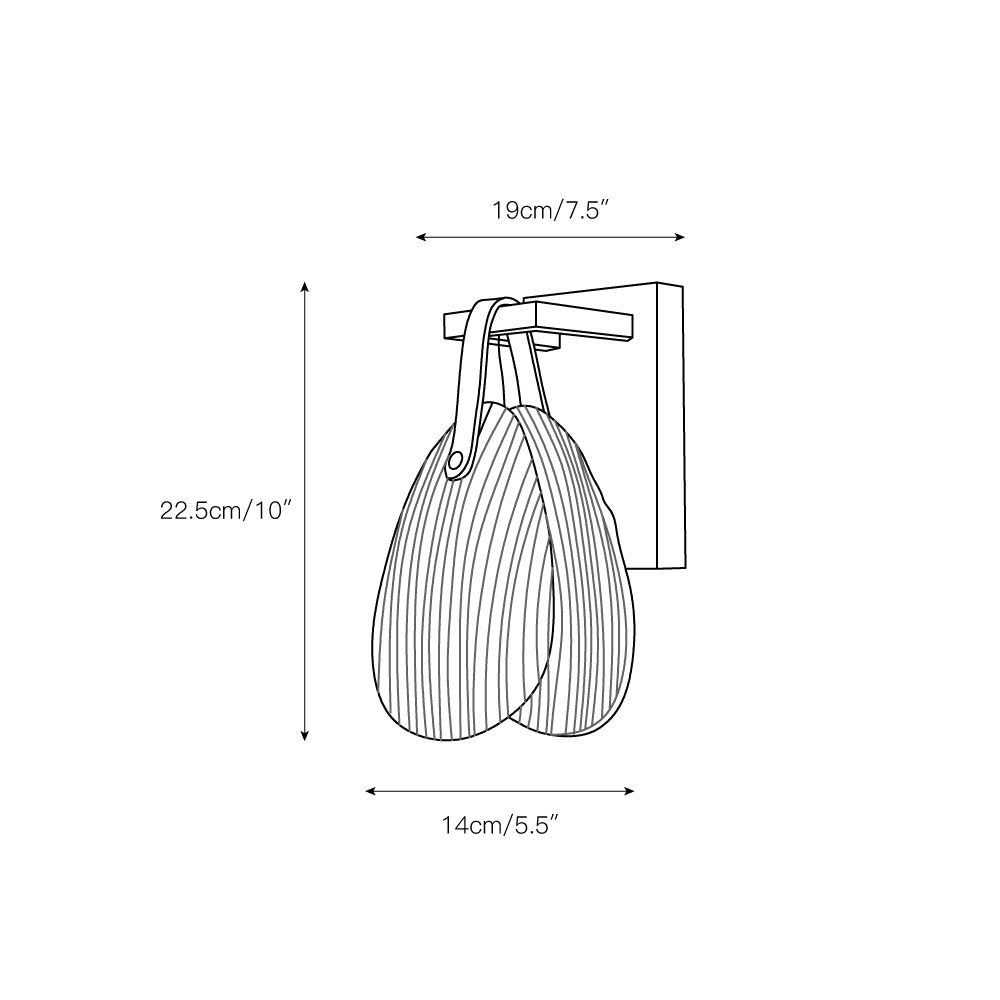 Teriisenne wandlamp