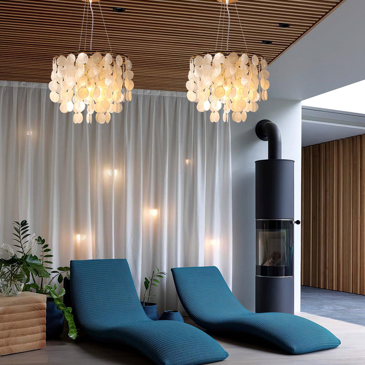 Esileth Postmodern luxe Shell Wind Chime Kroonluchter