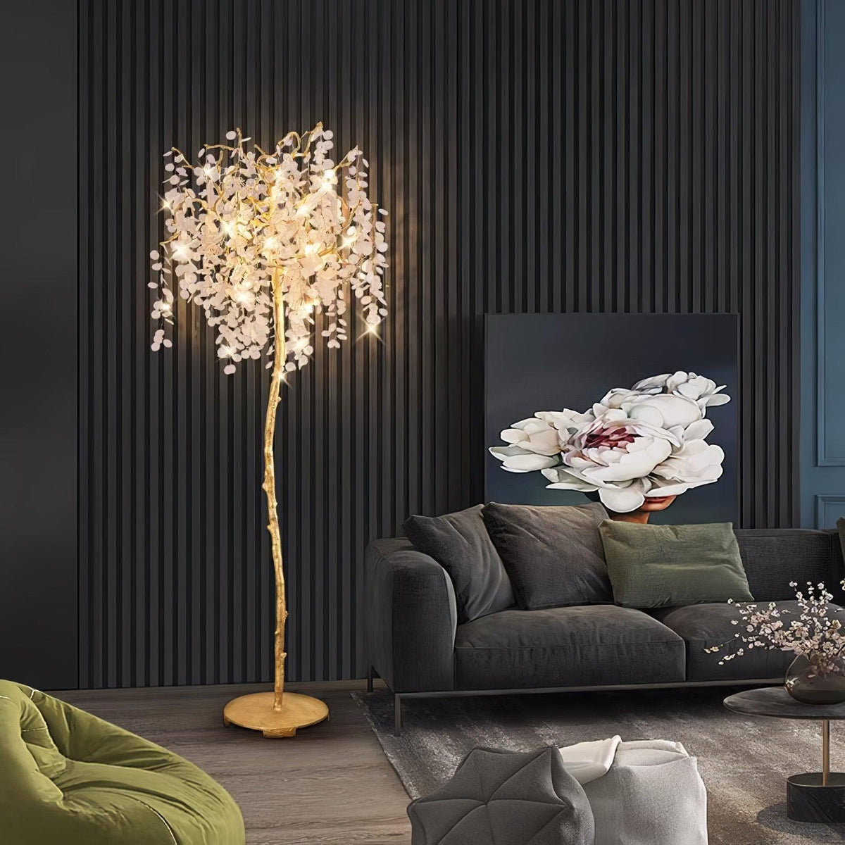 Arsorir glasboom vloerlamp