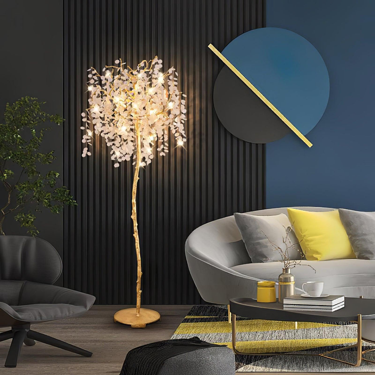 Arsorir glasboom vloerlamp