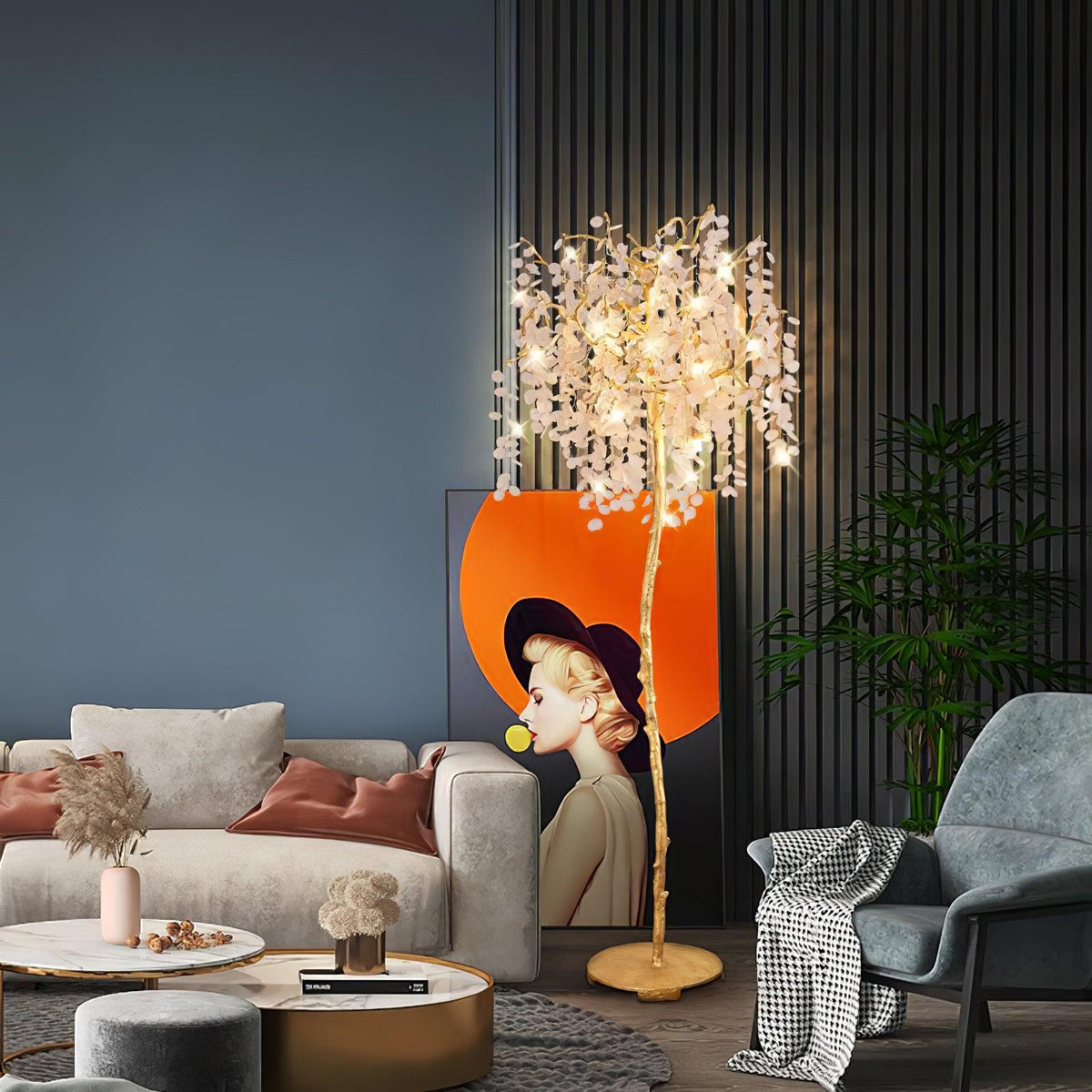 Arsorir glasboom vloerlamp