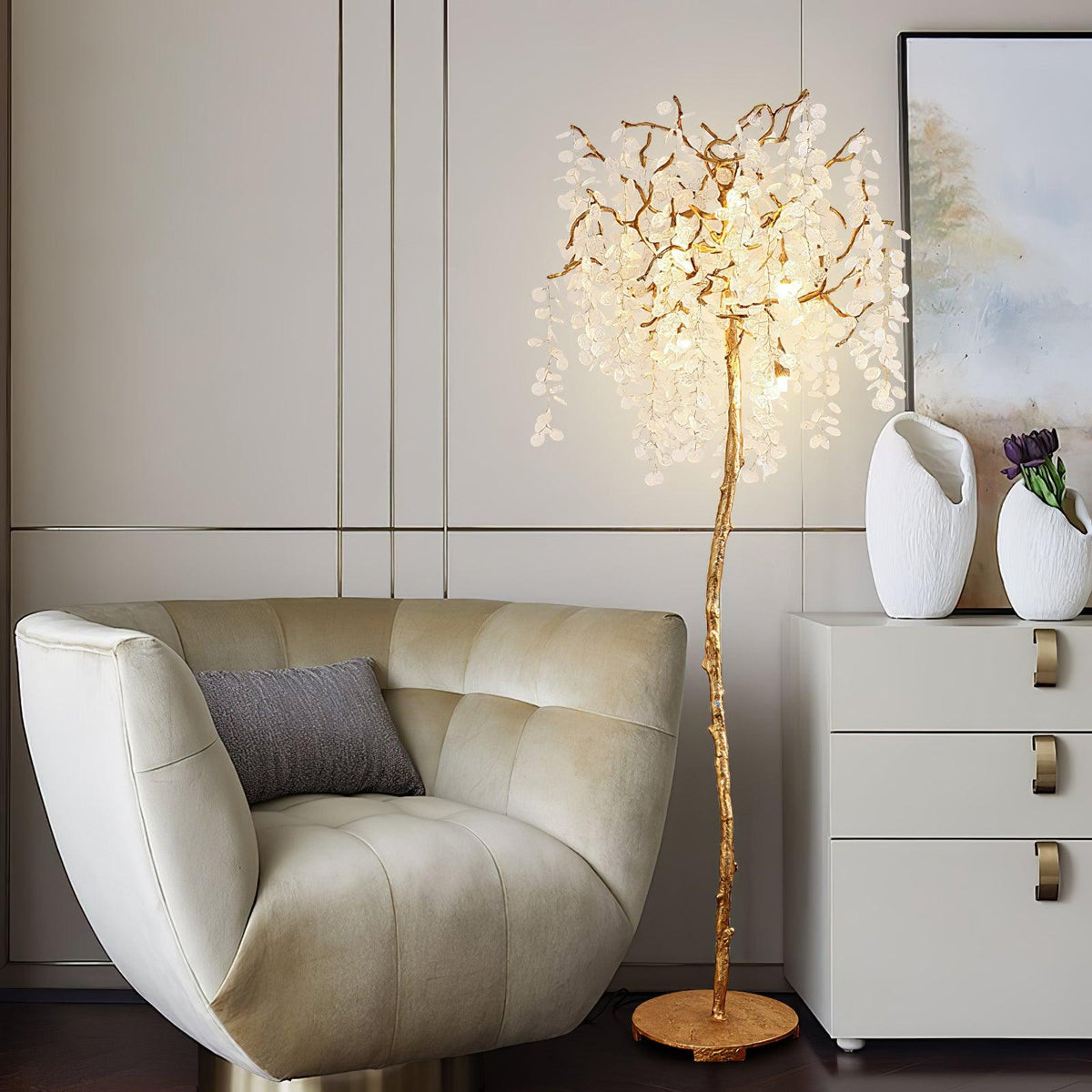 Arsorir glasboom vloerlamp