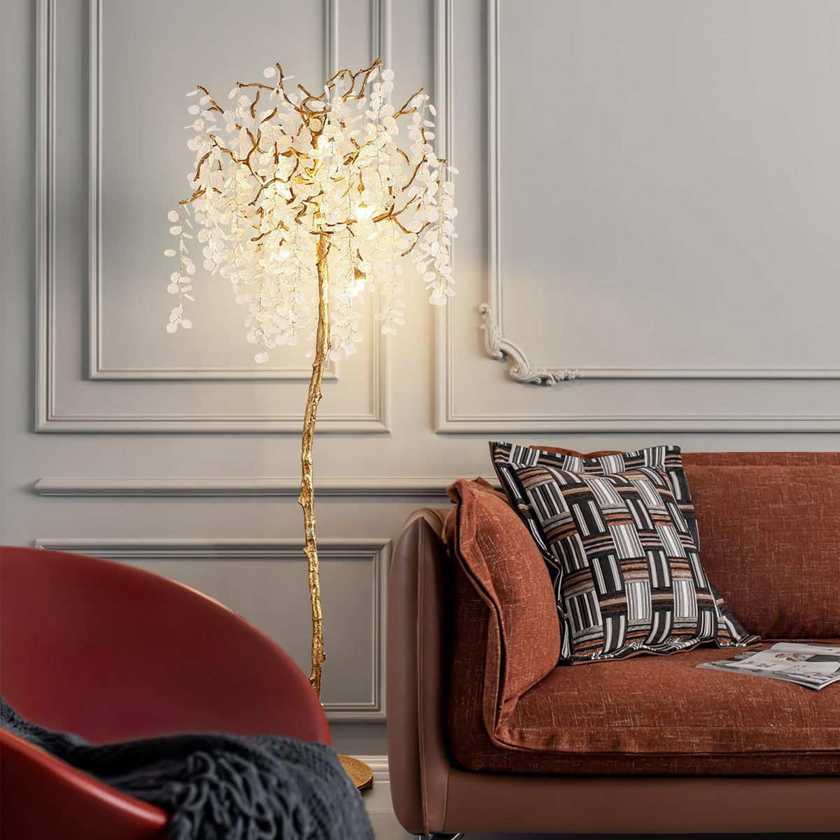 Arsorir glasboom vloerlamp