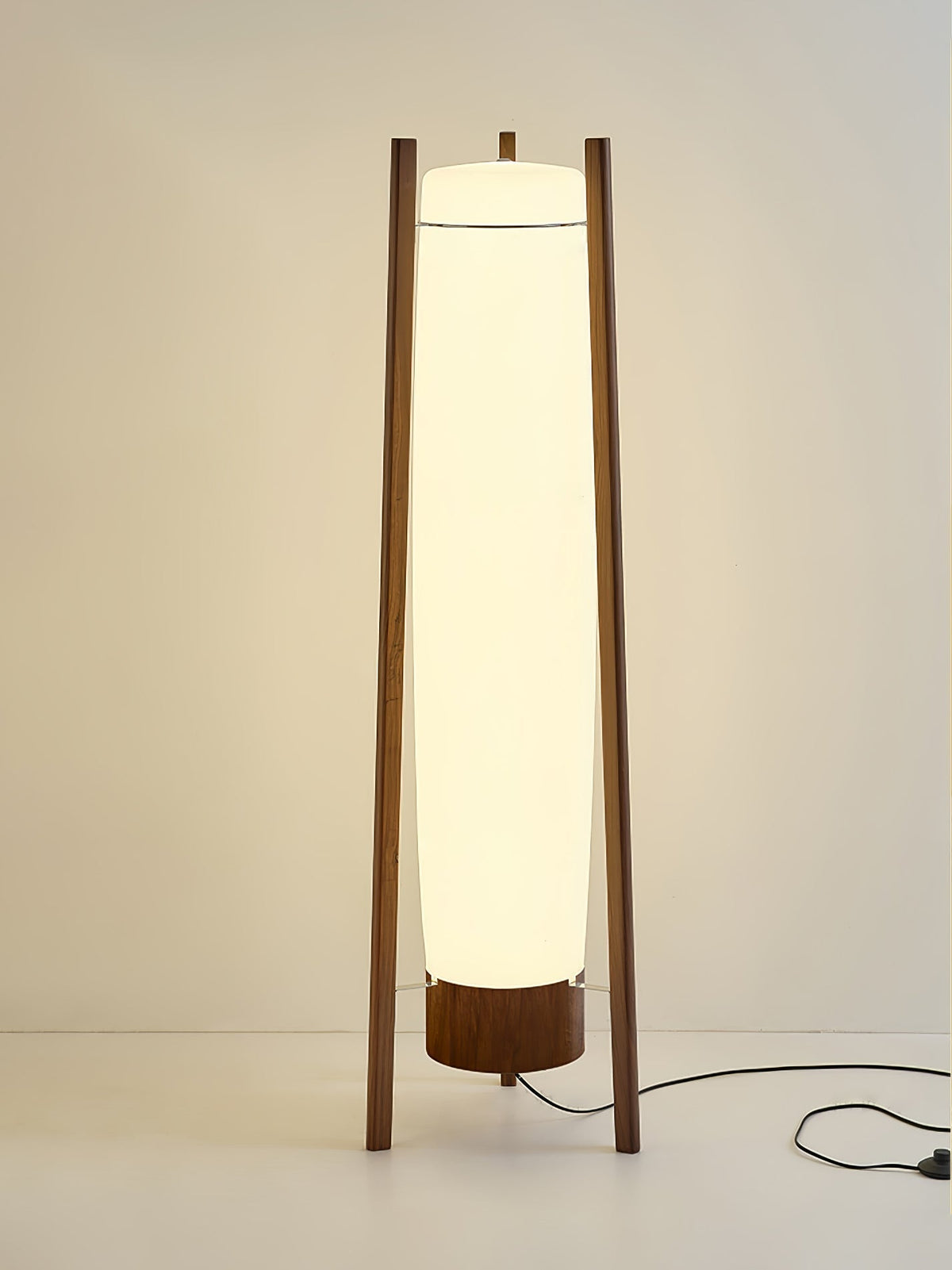Zezoraril Wabi-Sabi Walnoot vloerlamp