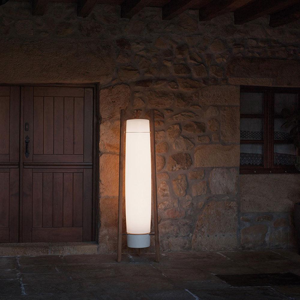 Zezoraril Wabi-Sabi Walnoot vloerlamp