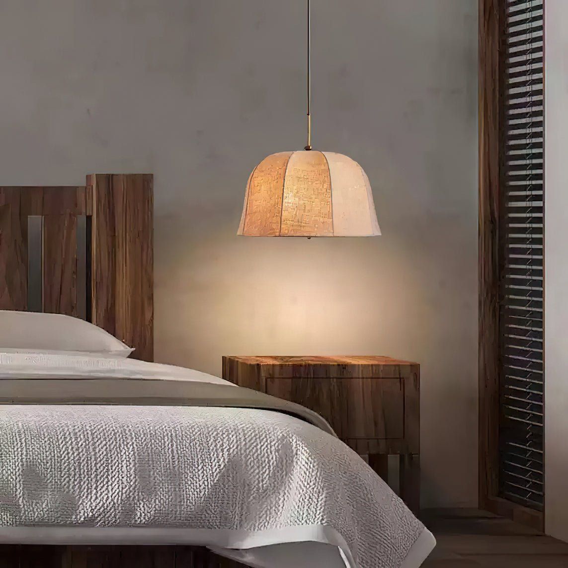 Fioalielle Vintage hanglamp van Linnen in Beige