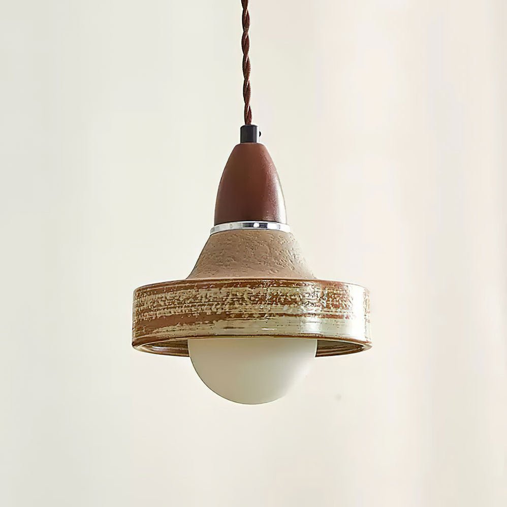 Sierra Premium Noordse kunst keramiek hout hanglamp