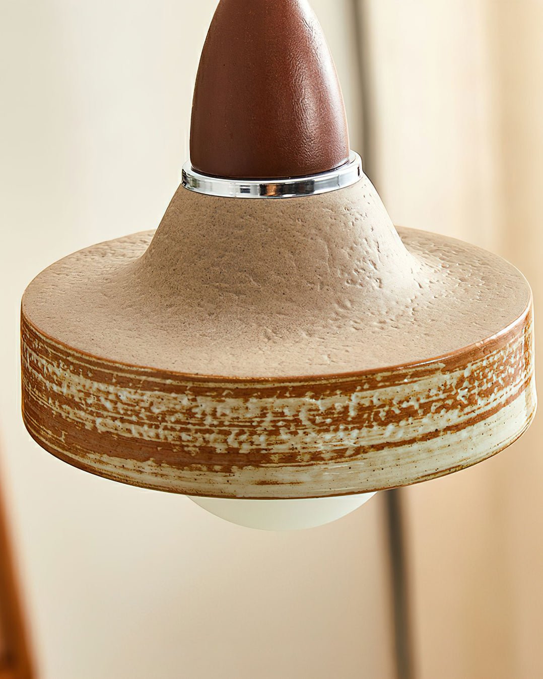 Sierra Premium Noordse kunst keramiek hout hanglamp