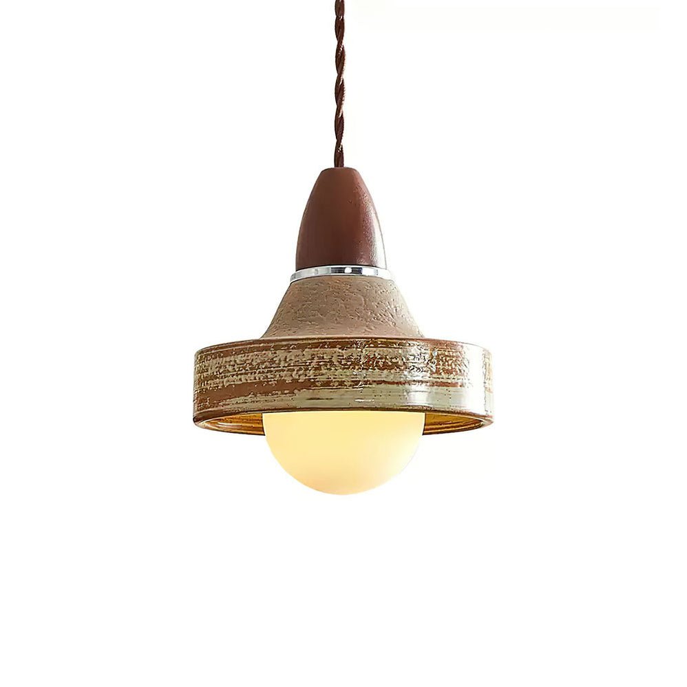 Sierra Premium Noordse kunst keramiek hout hanglamp
