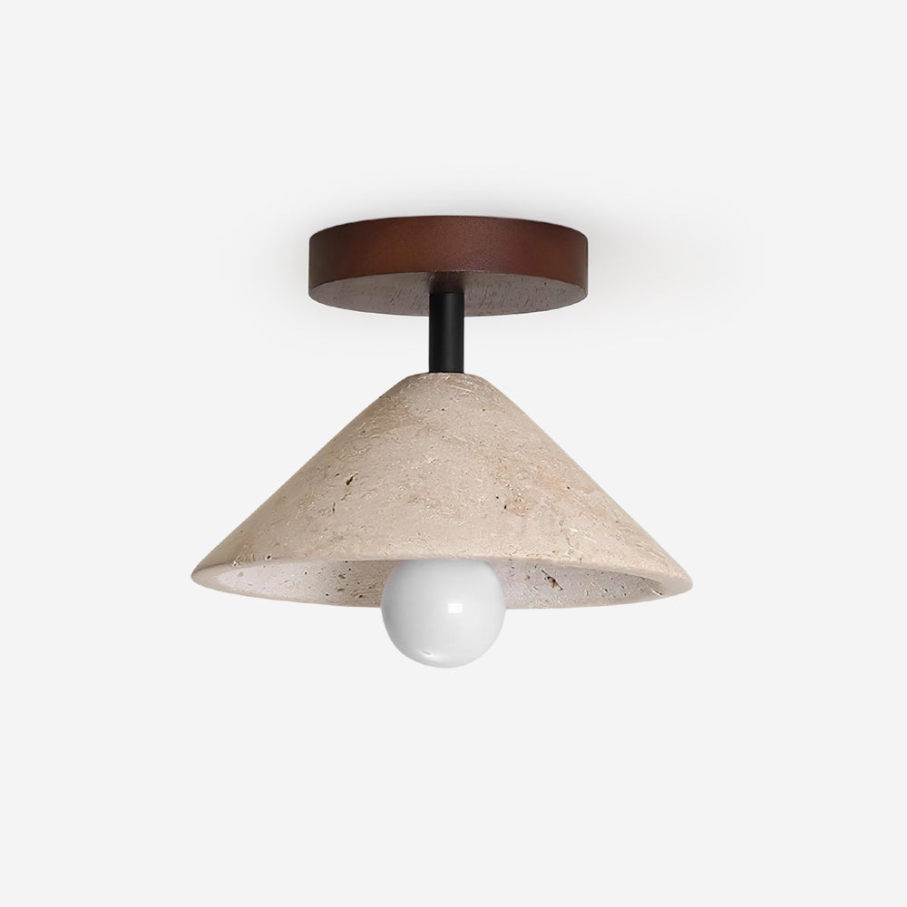 Valorian travertin plafondlamp
