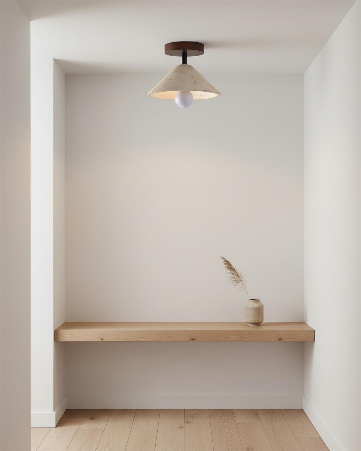 Valorian travertin plafondlamp
