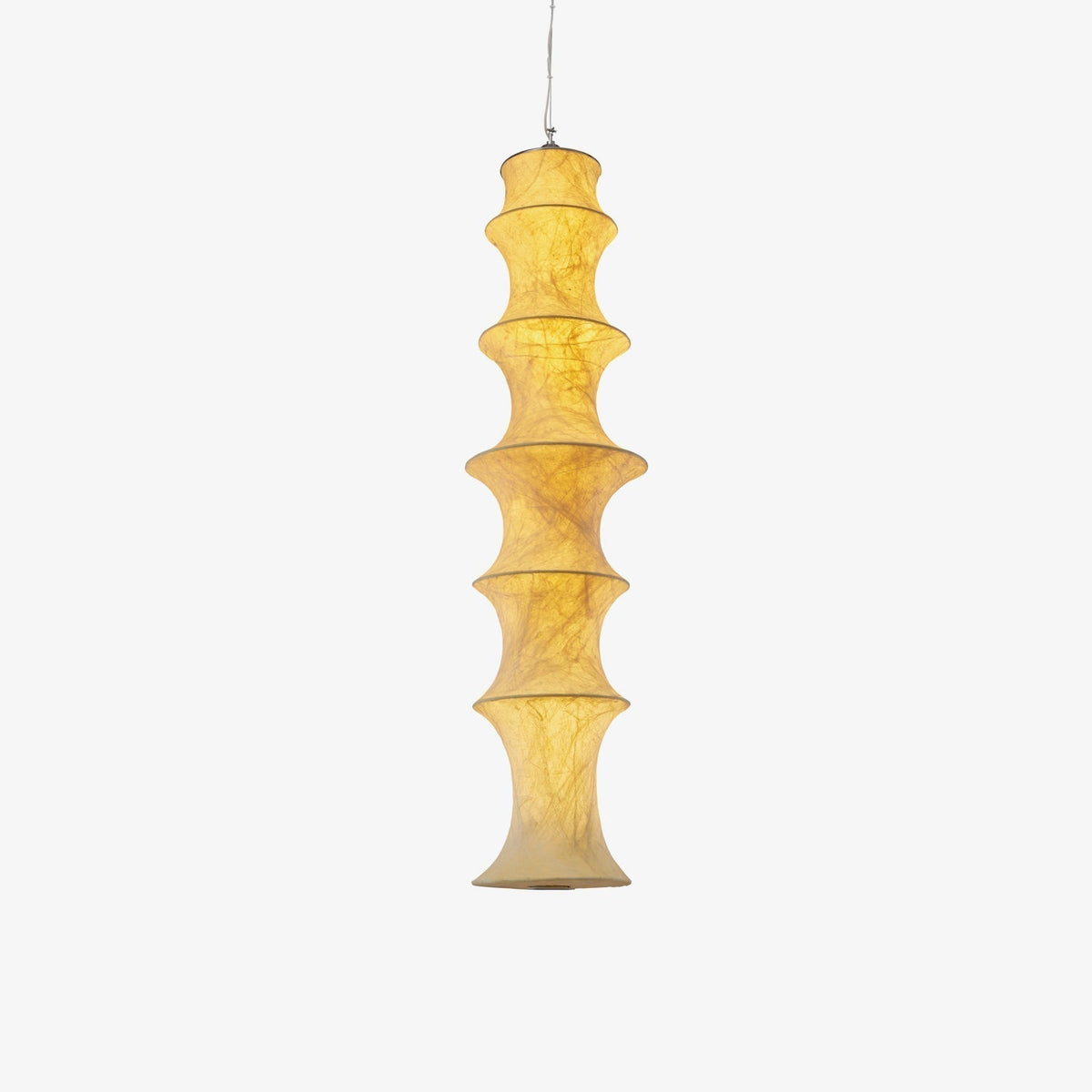 Elraeor gelaagde hanglamp van natuurlijke mulberry zijde