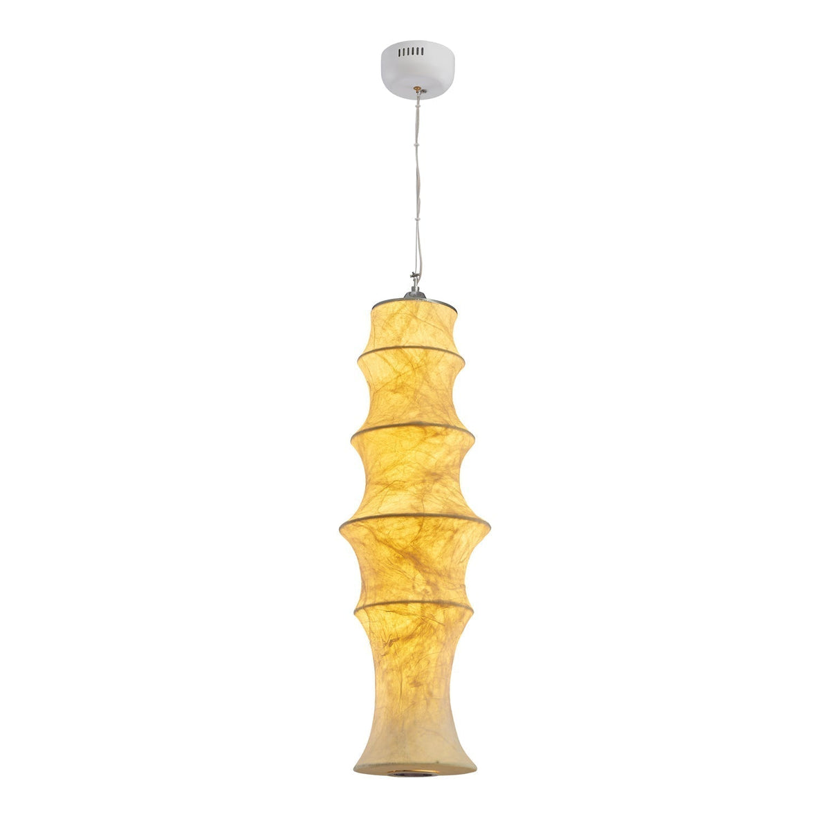 Elraeor gelaagde hanglamp van natuurlijke mulberry zijde