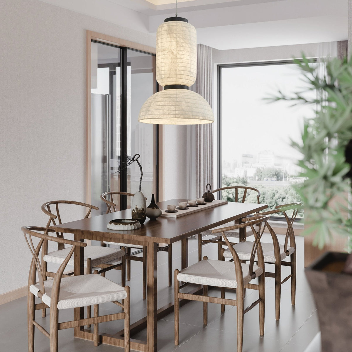 Uldoror Traditionele Kunst Moderne hanglamp van Zijde