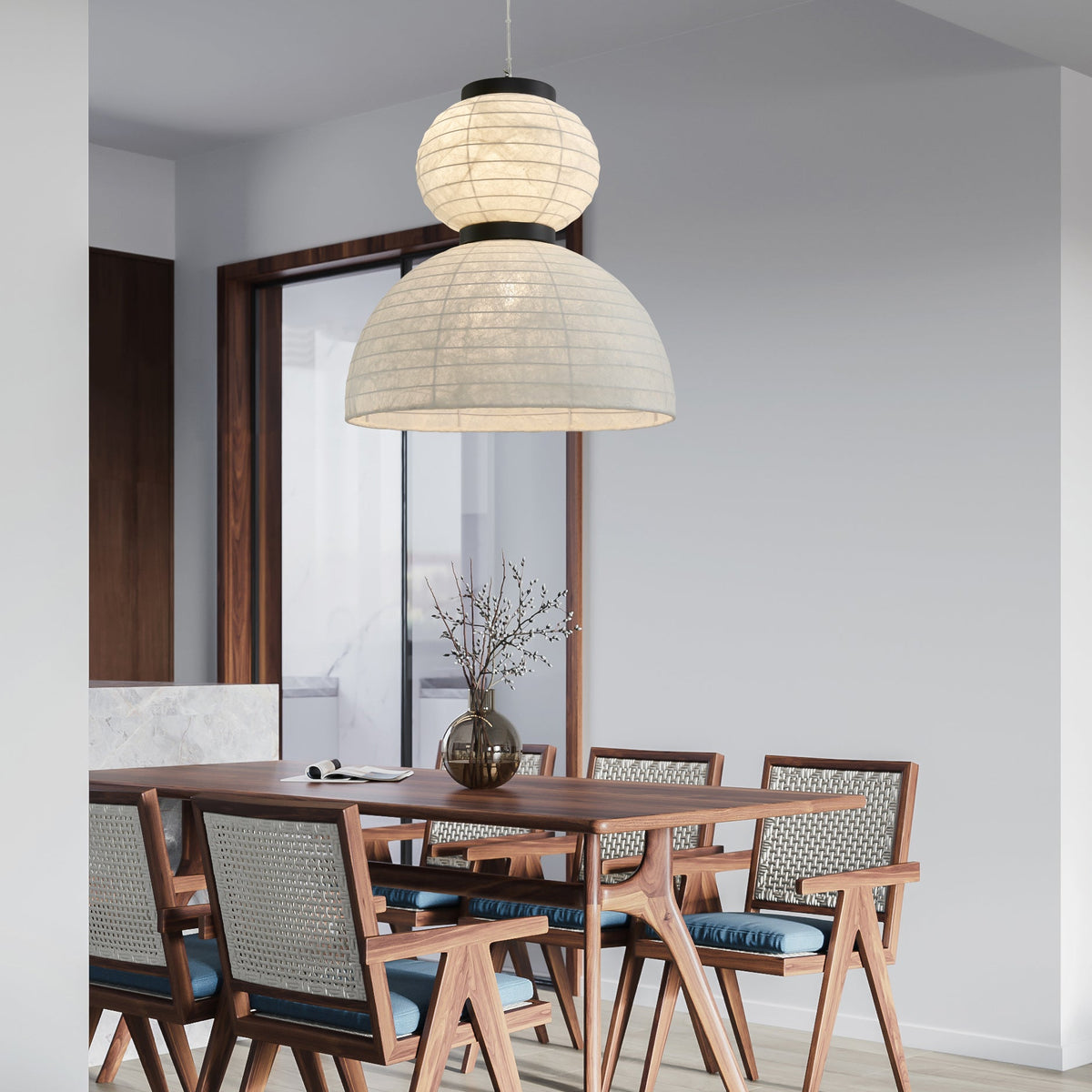 Uldoror Traditionele Kunst Moderne hanglamp van Zijde